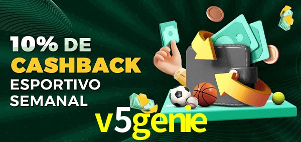 10% de bônus de cashback na v5genie
