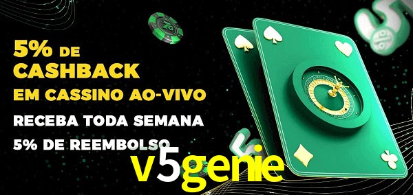 Promoções do cassino ao Vivo v5genie